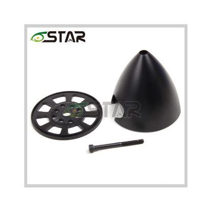 Picture of 6 Star Hobby DSP350-D CNC Aluminum Alloy Spinner 3.5 inch/89mm - Black