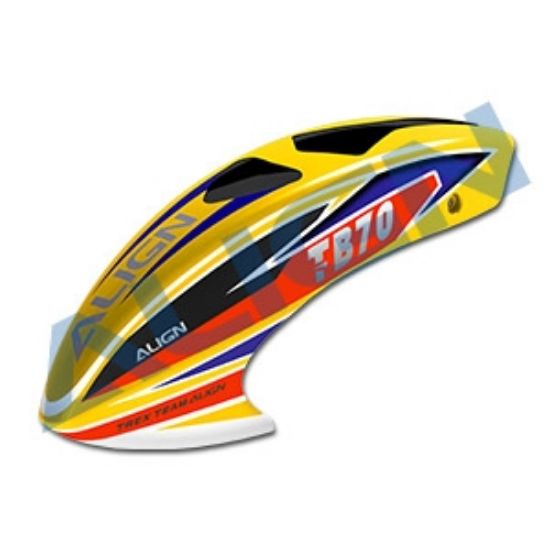 Picture of Align HCB7003 TB70 Painted Canopy - Yellow