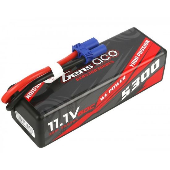 Picture of Gens Ace GA5300-3S60-HC-EC5 5300mAh 3S 11.1v 60C Hardcase Lipo with EC5