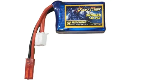Picture of Giant Power 2S30025C-JST 2S 7.4V 300mAh 25C Li-Po w/ JST Plug
