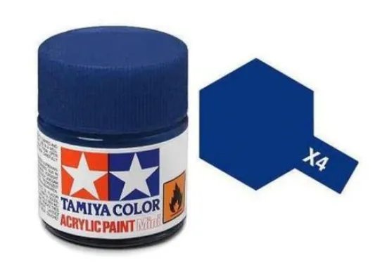 Picture of Tamiya 81504 X-4 Blue 10ml Acrylic Paint 