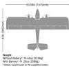 Picture of E-Flite EFL23850 Twin Timber 1.6m BNF Basic with AS3X and SAFE Select