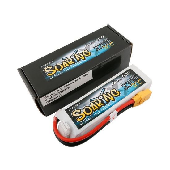 Picture of Gens Ace GA3300-4S30-S-EC5 4S 14.8V 3300mah 30C Soaring Series Lipo Battery EC5