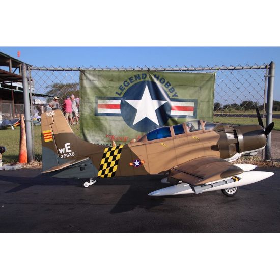 Picture of Seagull  LH369CAMO-INDENT 2026 Double Seat AD-5/A-1E Skyraider 86" wingspan, 35-60cc Camo without Retracts, Matte Finish