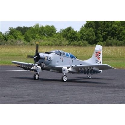 Picture of Seagull  LH369GREY-INDENT 2026 Double Seat AD-5/A-1E Skyraider 86" wingspan, 35-60cc "Grey" without Retracts, Matte Finish