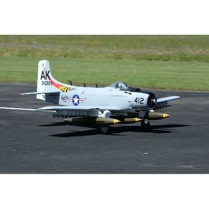Picture of Seagull SEA348GREY-INDENT 2026 86" SKYRAIDER A-1, 35-60cc without Retracts GRAY/WHITE, Matte Finish
