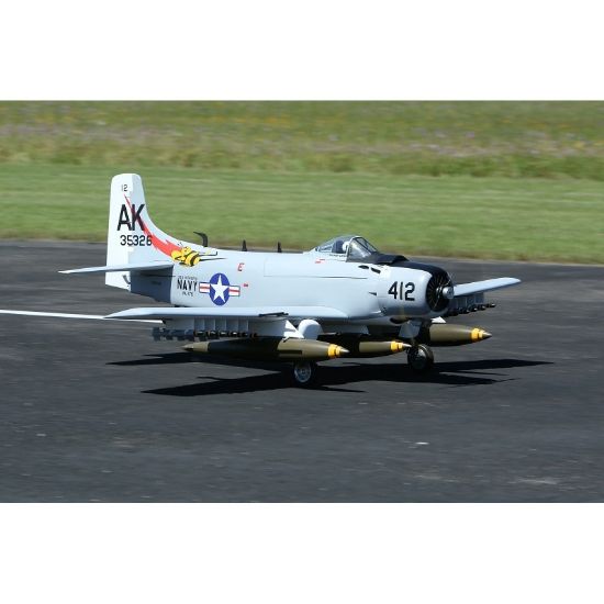 Picture of Seagull SEA348GREY-INDENT 2026 86" SKYRAIDER A-1, 35-60cc without Retracts GRAY/WHITE, Matte Finish