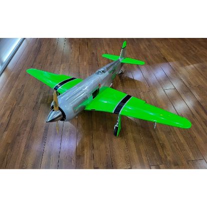 Picture of Seagull SEA302NP-INDENT 2026 YAK 11 Reno Racer 71" wingspan 35cc "Perestroika" Green/ Chrome Aluminium spinner 4" 