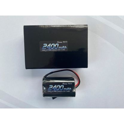 Picture of Gens Ace GA2400-4SAA-S 4.8V 2400mah NiMh Square RX Pack w/JR Plug, 120mm Long Lead 122g