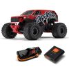 Picture of Arrma ARA3230ST2 1/10 GORGON 4X2 MEGA 550 Brushed Monster Truck RTR with Battery & Charger, Red 