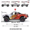 Picture of Arrma  ARA4404T2 1/8 MOJAVE 4X4 4S BLX Desert Truck RTR, Blue