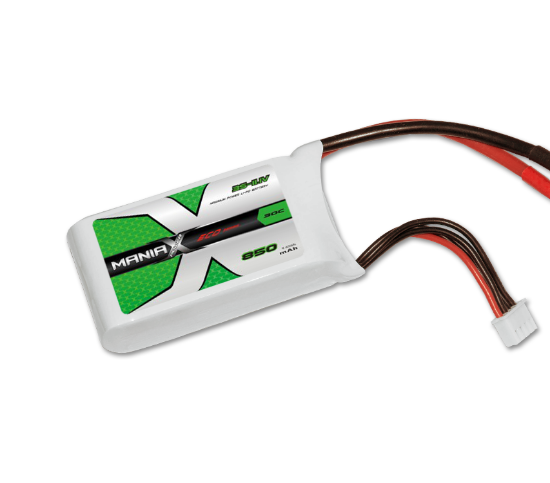 Picture of ManiaX MX-3S-850-30-JST 3S 11.1V 850mAh 30C Lipo Battery JST Plug 