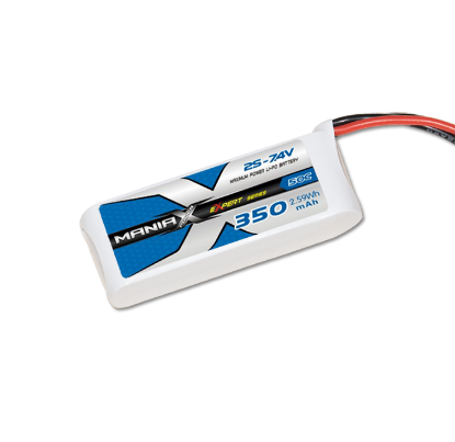 Picture of ManiaX Power MX-2S-350-50-JST 2S 7.4V 350mAh 50C Lipo Battery JST