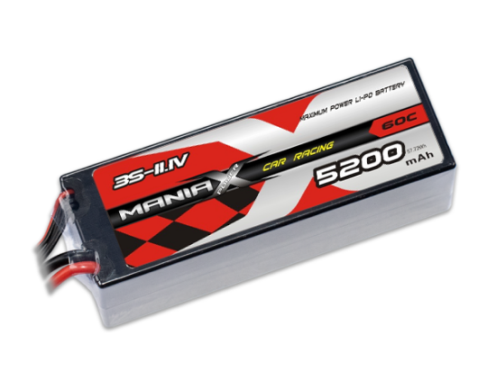 Picture of ManiaX Power MX-5200-3S-60C-XT90 3S 11.1v 5200mah 60C Lipo Pack (Hardcase) XT90