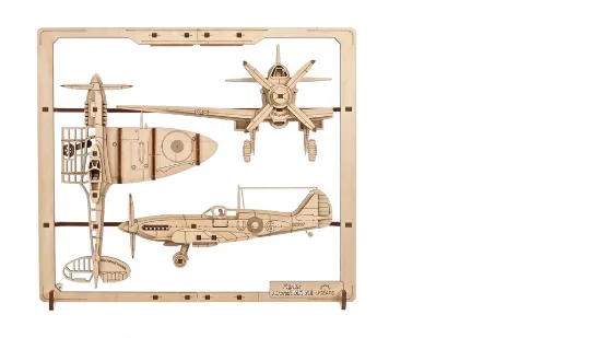 Picture of UGears 121683 Fighter Aircraft 2.5D Puzzle 