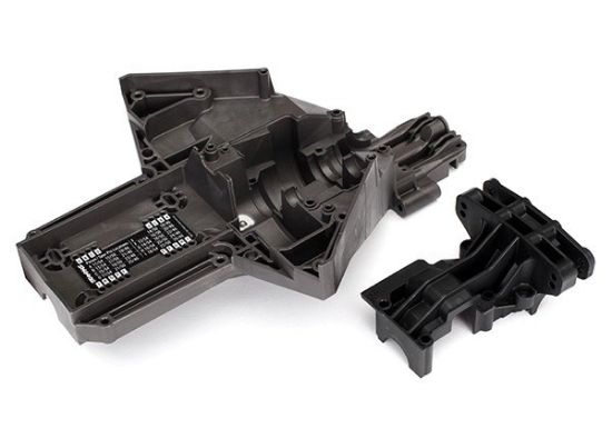 Picture of Traxxas 7727X - Bulkhead, rear (upper & lower), center differential (replacing #7727 & #7728 requires #5107A ball bearings (2))