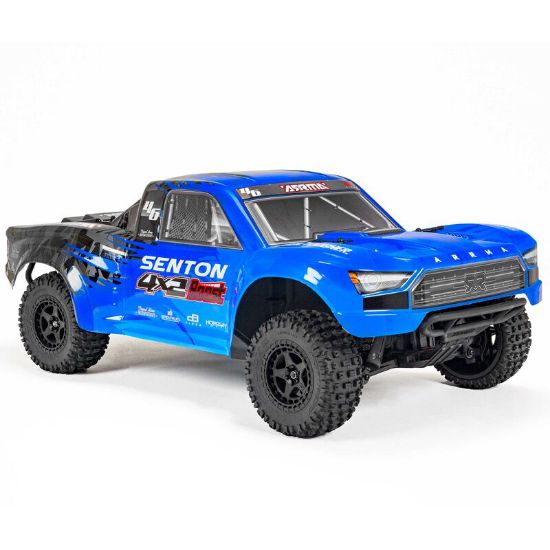 Picture of Arrma ARA4103SV4T2 SENTON BOOST 4X2 550 Mega 1/10 2WD SC Smart Spektrum USB Charger and Battery Blue/Black