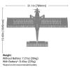 Picture of E-flite EFL13550 Micro DRACO 800mm BNF Basic with AS3X and SAFE Select