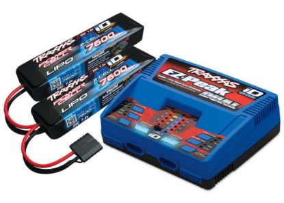 Picture of Traxxas 2991 Battery/Charger Completer Pack, Includes Ez Peak Dual Charger X 1 & 2S 7600 Mah Lipo Batteries X 2
