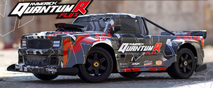 Picture of Maverick MV150313 QuantumR FLUX 1/8 4WD 4S Brushless Street Truck Grey/Red RTR 