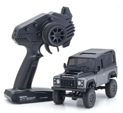 Picture of Kyosho 32526GM-B MINI-Z 4×4 Series Ready Set Land Rover Defender 90 Autobiography Corris Gray 
