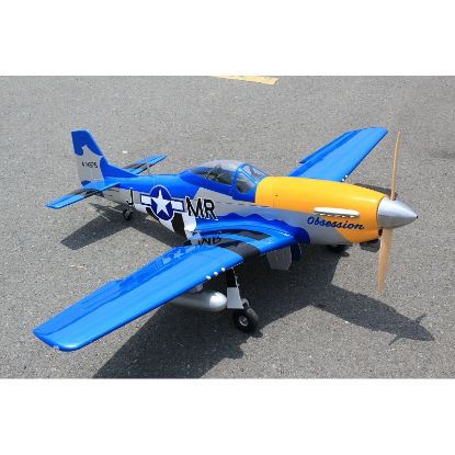 Picture of Seagull SEA391OBGEAR Obsession North American Aviation P-51D 71 Inch ARF 35cc included full box of 3pcs Electric Retracts Gear 