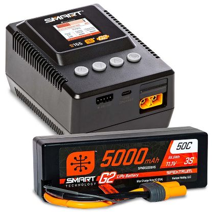 Picture of Spektrum SPMXPSS300 Smart Powerstage 3S Surface Bundle: G2 5000mAh 3S LiPo IC5 & S155 Charger 