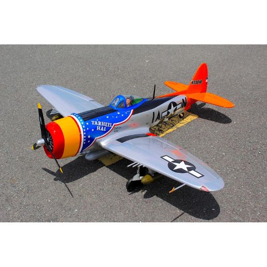 Picture of Seagull SEA398GEAR-Indent 2026 P-47 Thunderbolt "Tarheel Hal" Bubble Top70" ARF 35cc included 3pcs Electric Retracts Gear 