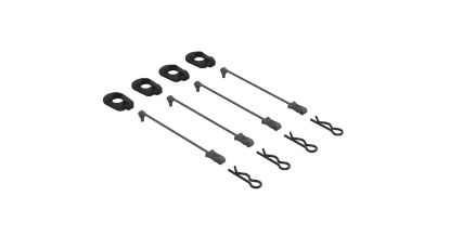 Picture of Arrma ARA390294 Body Clip Retainers 1/5 Scale (Black, 4)
