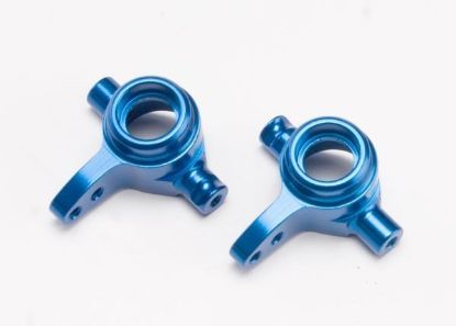 Picture of Traxxas 6837X Steering Blocks 6061-T6 Aluminum Left & Right (Blue-A)