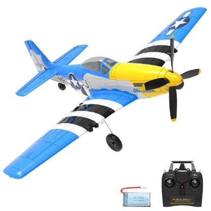 Picture of Volantex RC EXA76105RBB2 Mustang P51D RTF- Blue 400mm