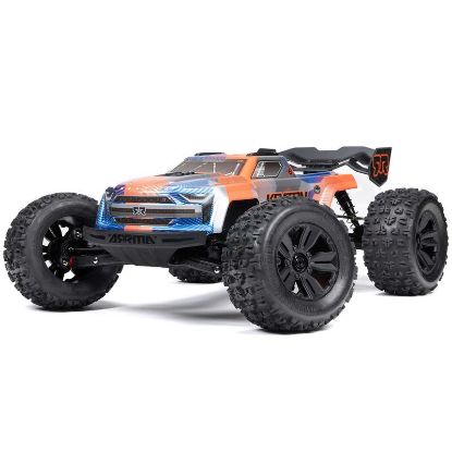 Picture of Arrma ARA8608V6T1 1/8 KRATON 6S V6 4X4 BLX Brushless Speed Monster Truck RTR, Blue/Orange