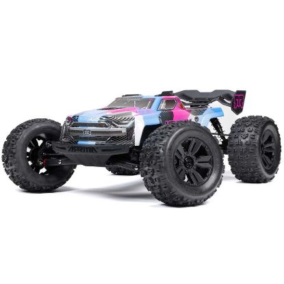 Picture of Arrma ARA8608V6T121/8 KRATON 6S V6 4X4 BLX Brushless Speed Monster Truck RTR, Blue/Pink