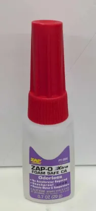 Picture of ZAP PT25X CA Glue - Zap-O XTRA Foam Safe CA 0.7oz 20g- Shockproof- No Kicker needed!