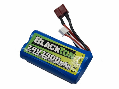 Picture of Blackzon BL 540149 Battery: Li-ion 7.4v 1500MAh Deans Connector- Smyter