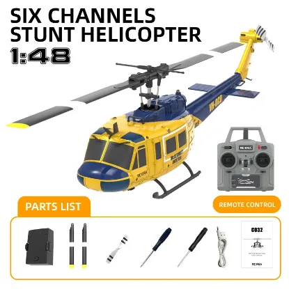 Picture of RC ERA C032 UH-1 Huey 6CH Gyro Stabilized RC Helicopter RTF (Yellow)