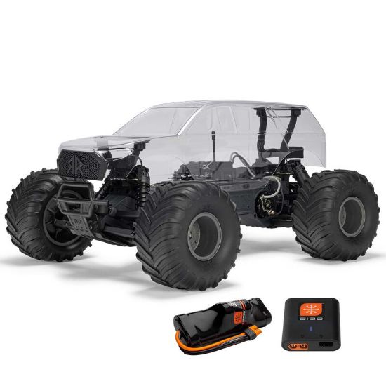 Picture of Arrma ARA3230SKT2 1/10 GORGON 4X2 MEGA 550 Brushed Monster Truck Ready-To-Assemble Kit with Battery & Charger-Clear Body