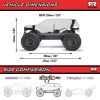 Picture of Arrma ARA3230SKT2 1/10 GORGON 4X2 MEGA 550 Brushed Monster Truck Ready-To-Assemble Kit with Battery & Charger-Clear Body