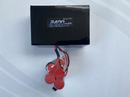 Picture of Gens Ace GA2400-5SAA-H 6.0V 2400mah NiMh Hump RX Pack w/JR Plug, 120mm Long Lead 152g