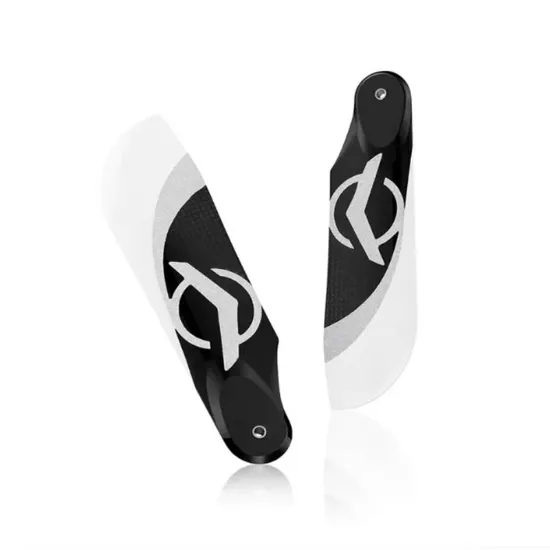 Picture of Azure Power 121105 AZ-105MM 105Pro Heli Tail Blades 105mm (Black/White)