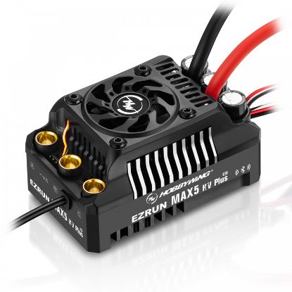 Picture of Hobbywing 30104300 Ezrun MAX5 HV Plus G2 ESC 300 Amp, 6-12s LiPo, BEC 6A