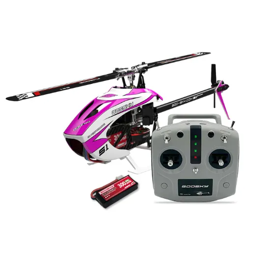 Picture of Goosky BAF030016 Legend S1 V2 Combo RTF Electric Helicopter (Purple) Mode 2