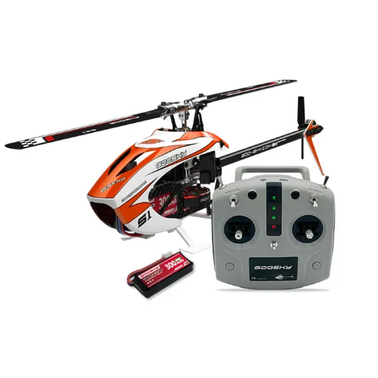 Picture of Goosky BAF030017 Legend S1 V2 Combo RTF Electric Helicopter (Orange) Mode 2