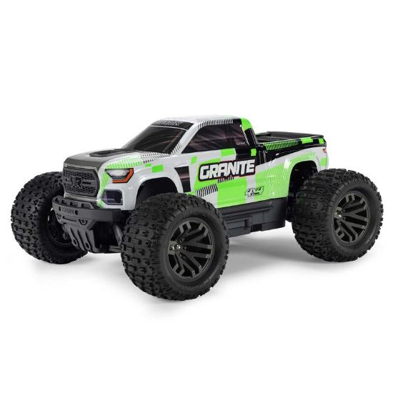 Picture of Arrma ARA4202V4T1 1/10 GRANITE MEGA 665 4X4 RTR Brushed Monster Truck, Green (Requires Battery and Charger)