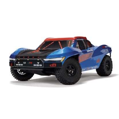 Picture of Arrma ARA3221ST1 1/10 FURY MEGA 550 2WD Short Course Truck RTR with Battery & Charger, Red/Blue