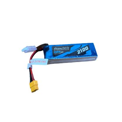 Picture of Gens Ace GA2100-2S30-LIFE 2100mah 2S 6.6v 30C LiFe Battery with XT60 14AWG and JR 20AWG