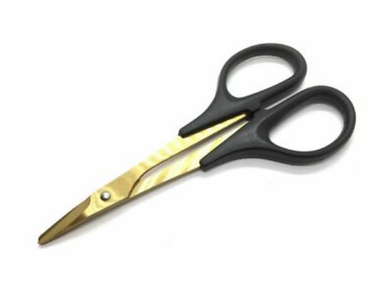 Picture of VG RC Hobby VGLFTOOL009C Titanium Curved Scissors 