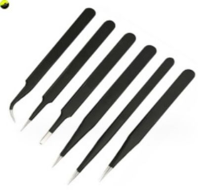 Picture of VGRC Hobby VGRCTOOL076B Stainless Steel Repair Tweezers (6pcs)