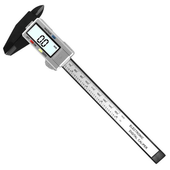 Picture of VG RC Hobby VGLFTOOL009002 Plastic Digital Vernier Calipers 0-150mm (6")