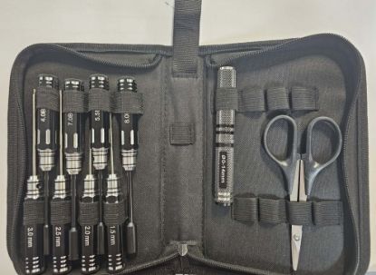 Picture of VGRC Hobby VGRCTOOL146 10 Piece RC Tool Set Hex Drivers, Nut Drivers, Reamer and Curved Scissors